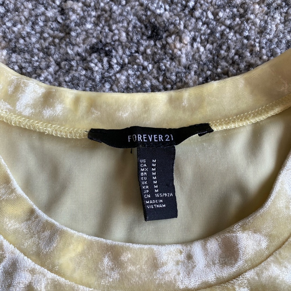 Forever 21 Crushed Velvet Tee - Picture 2 of 2